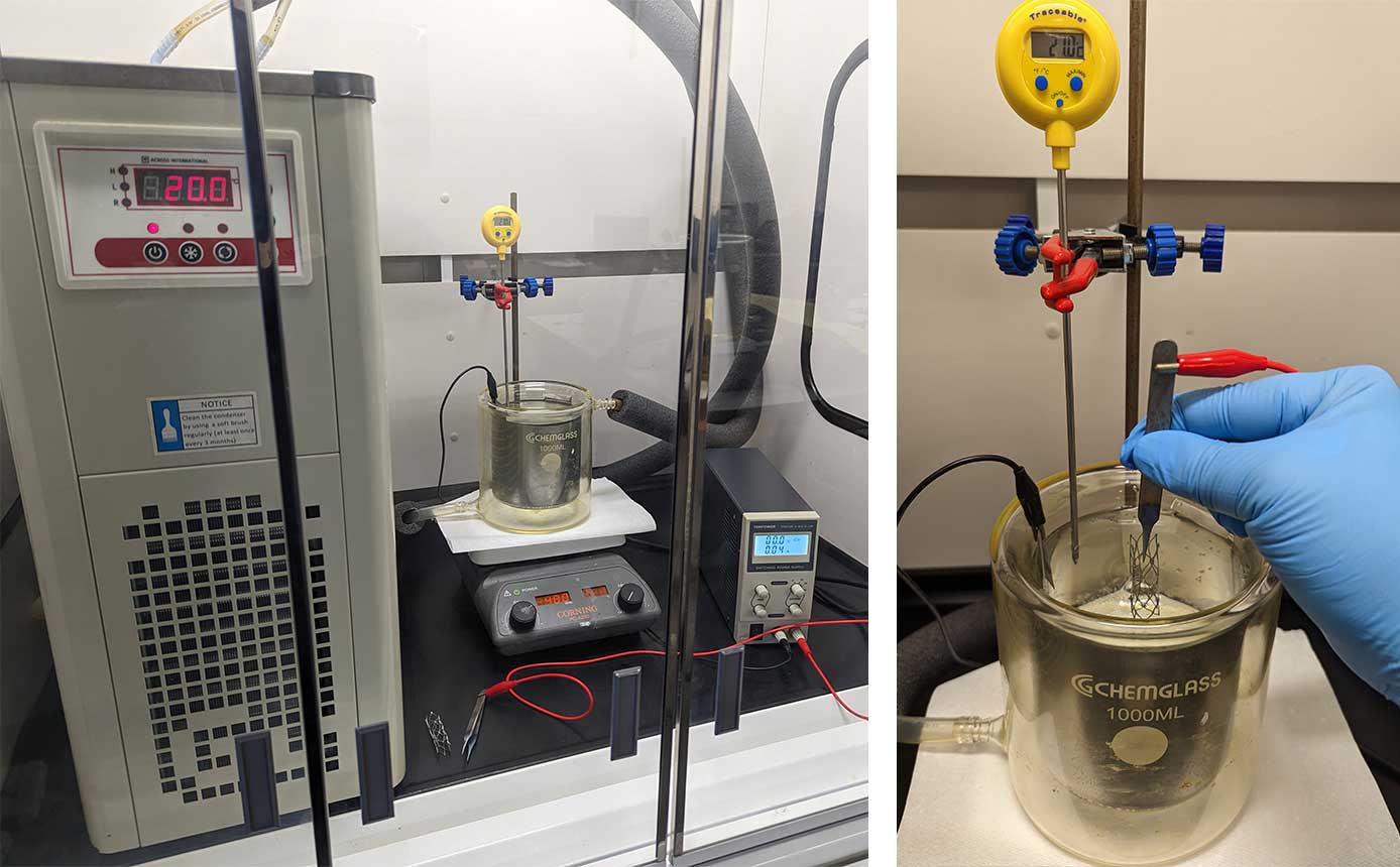 Example of Electropolishing Setup RBP Chemical Technology